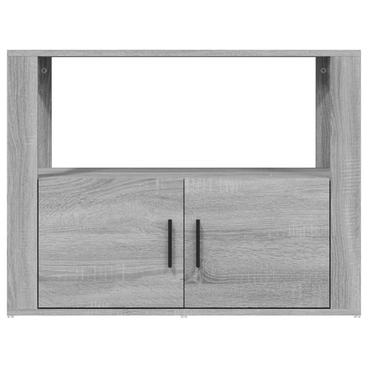 skænk 80x30x60 cm konstrueret træ grå sonoma-eg