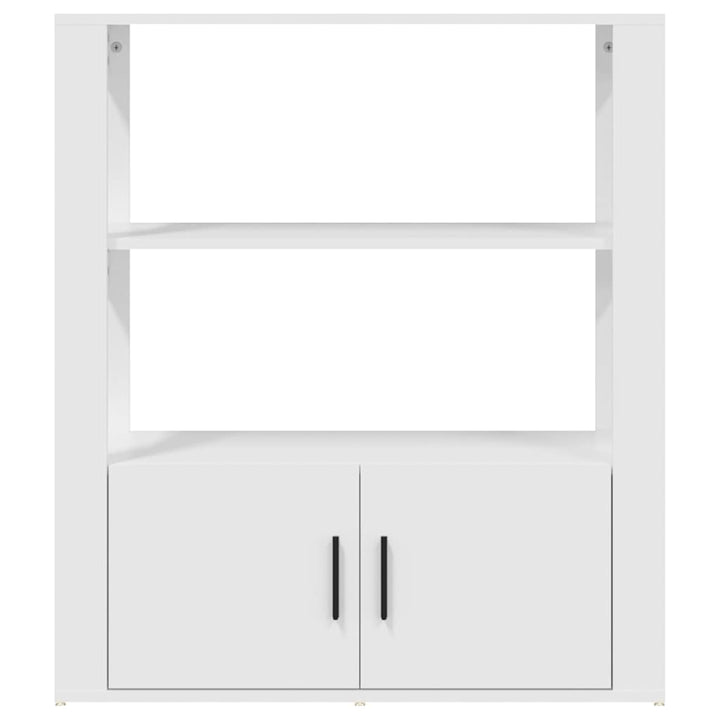 skænk 80x30x90 cm konstrueret træ hvid