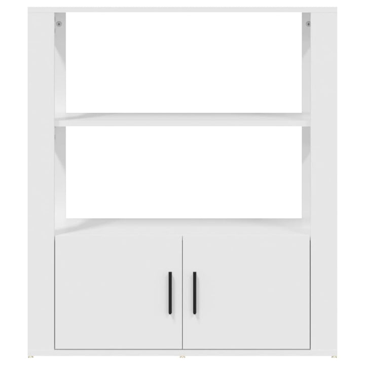 skænk 80x30x90 cm konstrueret træ hvid