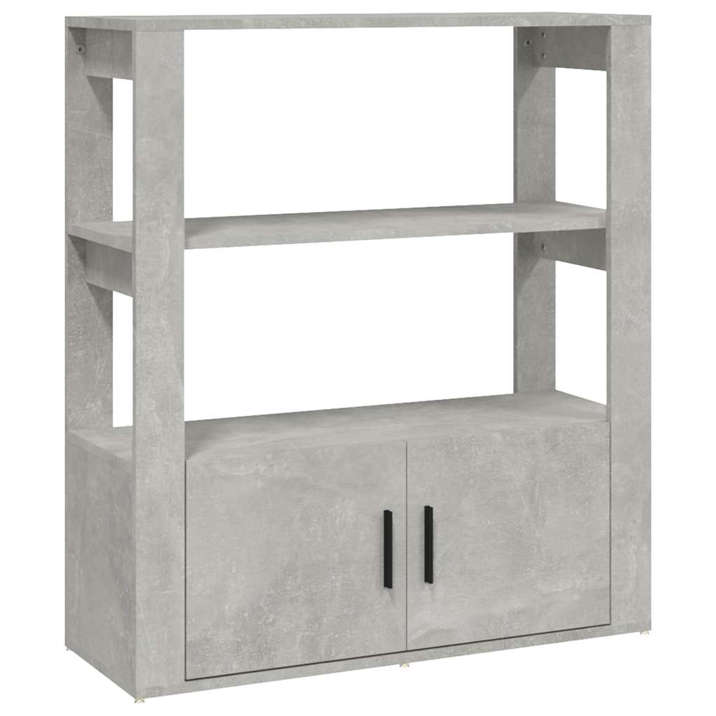skænk 80x30x90 cm konstrueret træ betongrå