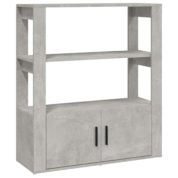skænk 80x30x90 cm konstrueret træ betongrå