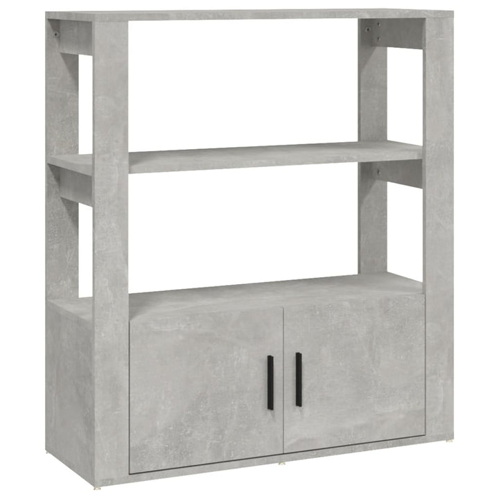 skænk 80x30x90 cm konstrueret træ betongrå