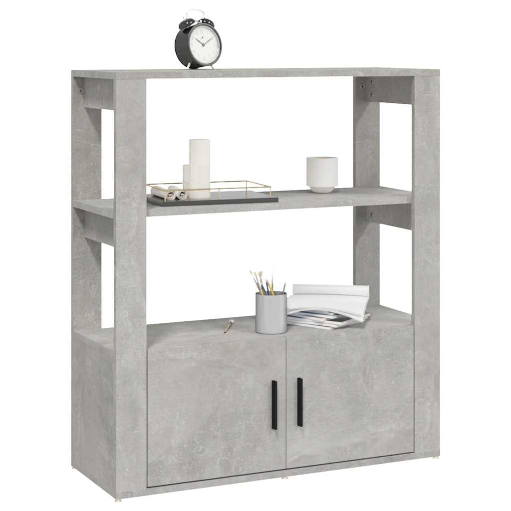 skænk 80x30x90 cm konstrueret træ betongrå