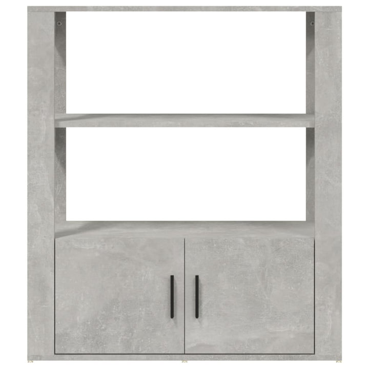skænk 80x30x90 cm konstrueret træ betongrå