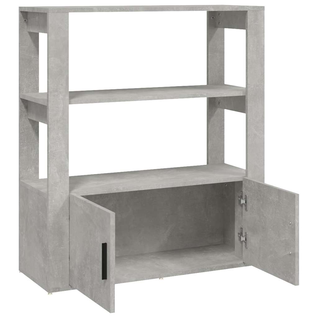 skænk 80x30x90 cm konstrueret træ betongrå