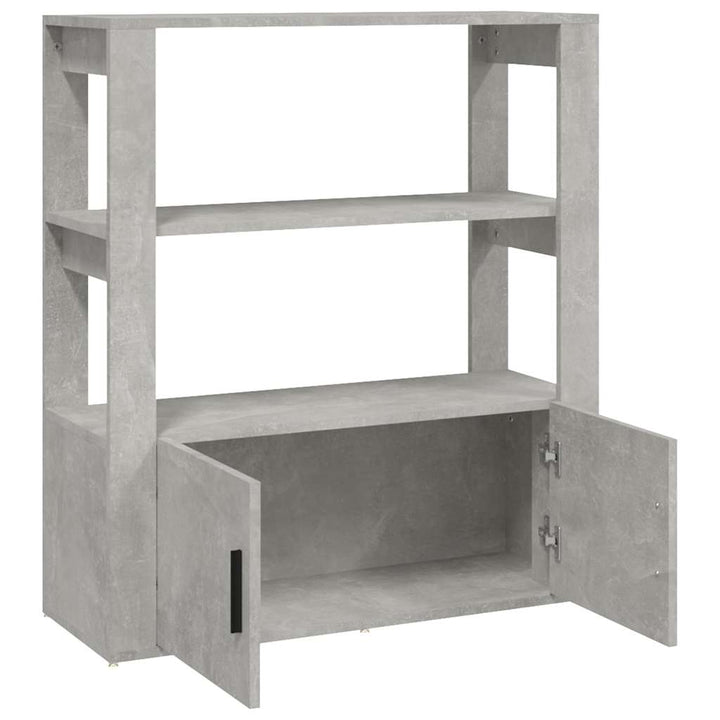skænk 80x30x90 cm konstrueret træ betongrå