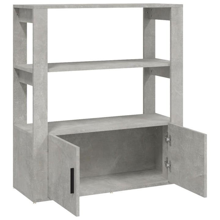 skænk 80x30x90 cm konstrueret træ betongrå