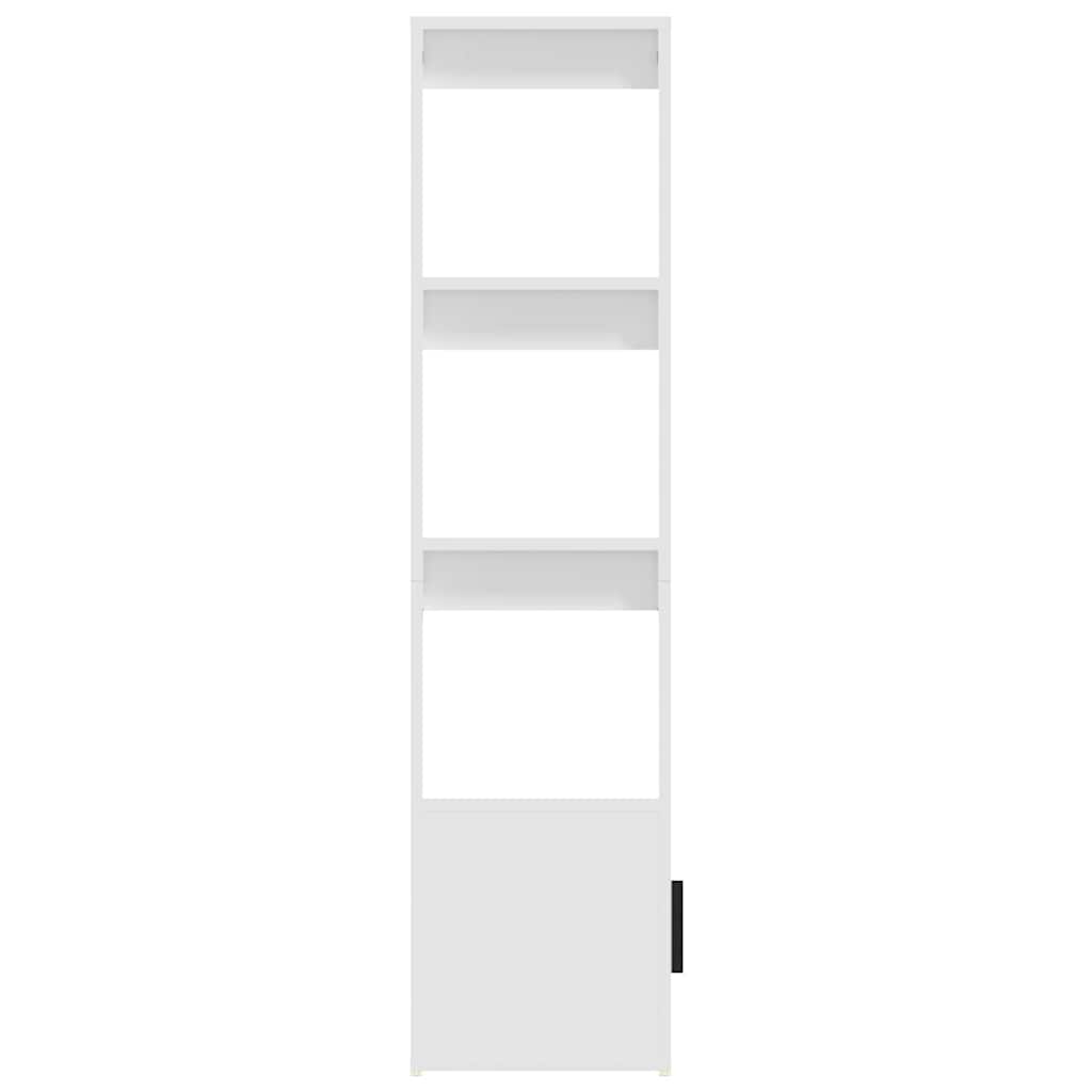 skænk 80x30x119,5 cm konstrueret træ hvid