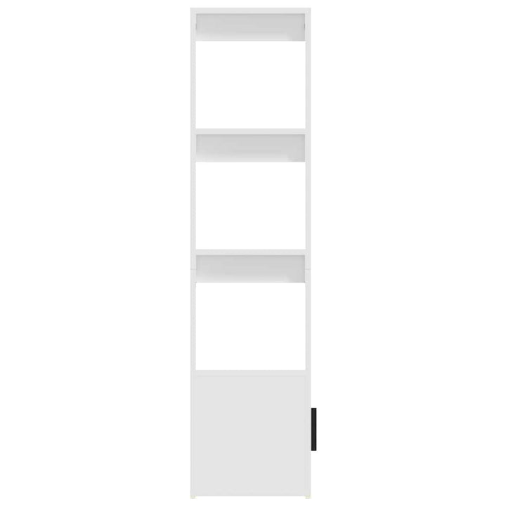 skænk 80x30x119,5 cm konstrueret træ hvid