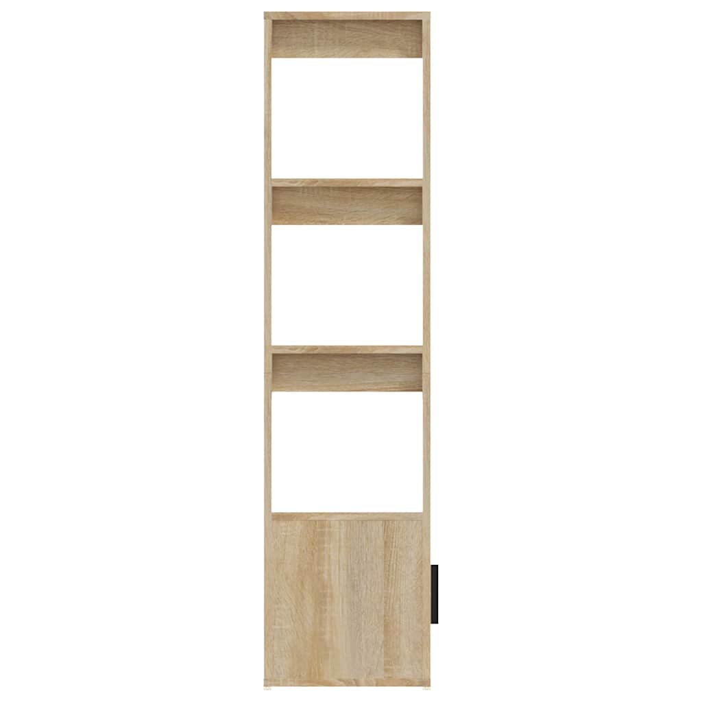 skænk 80x30x119,5 cm konstrueret træ sonoma-eg