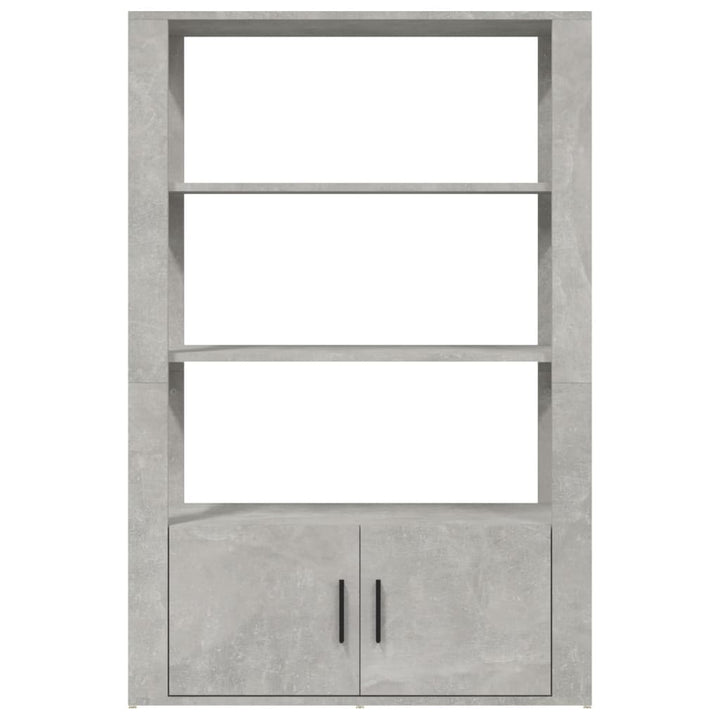 skænk 80x30x119,5 cm konstrueret træ betongrå