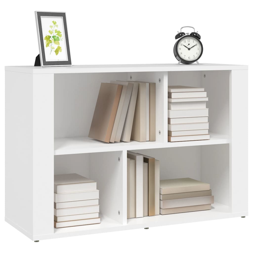 skænk 80x30x54 cm konstrueret træ hvid