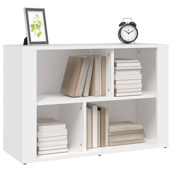 skænk 80x30x54 cm konstrueret træ hvid