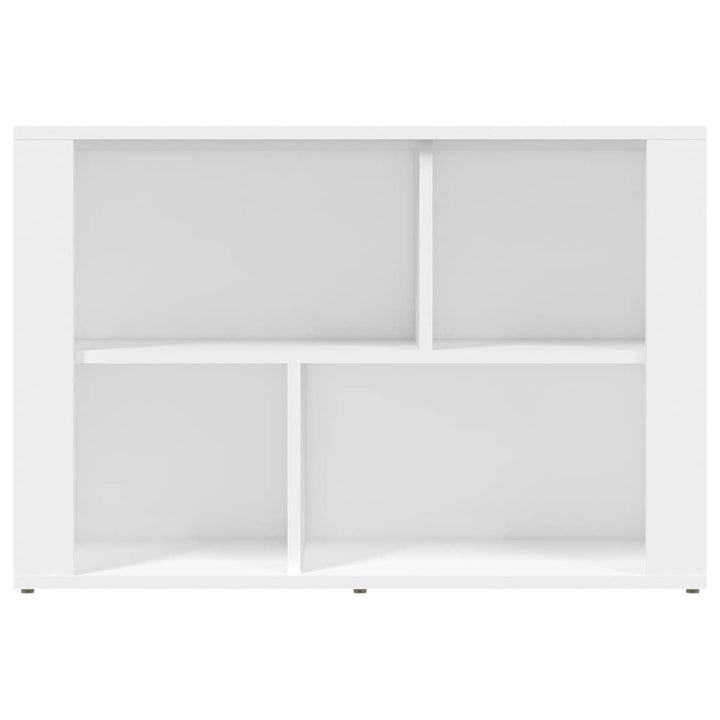 skænk 80x30x54 cm konstrueret træ hvid