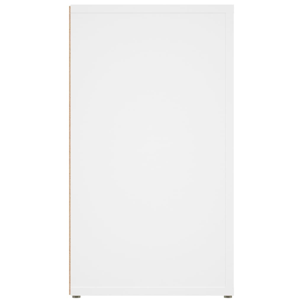skænk 80x30x54 cm konstrueret træ hvid