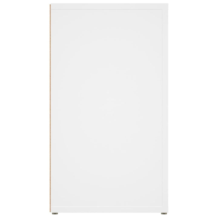 skænk 80x30x54 cm konstrueret træ hvid