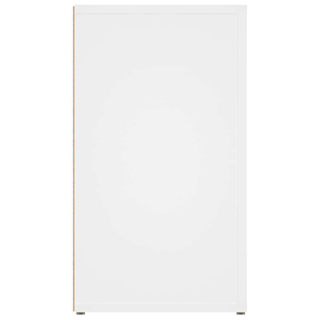 skænk 80x30x54 cm konstrueret træ hvid