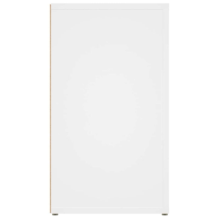 skænk 80x30x54 cm konstrueret træ hvid