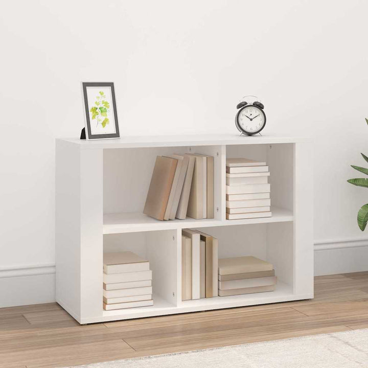 skænk 80x30x54 cm konstrueret træ hvid