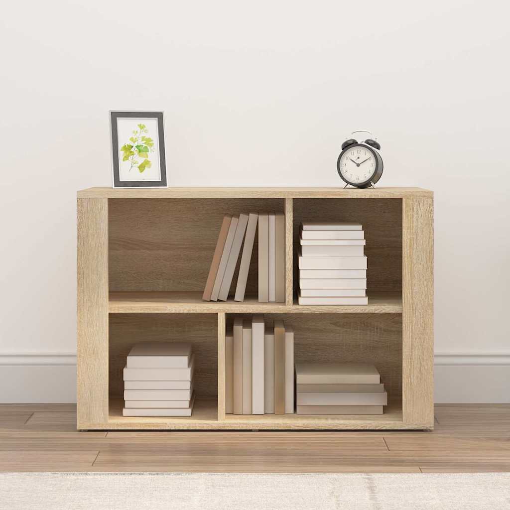 skænk 80x30x54 cm konstrueret træ sonoma egetræsfarve