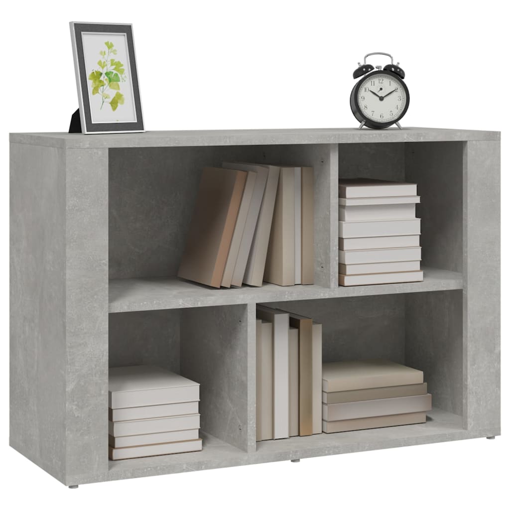 skænk 80x30x54 cm konstrueret træ betongrå