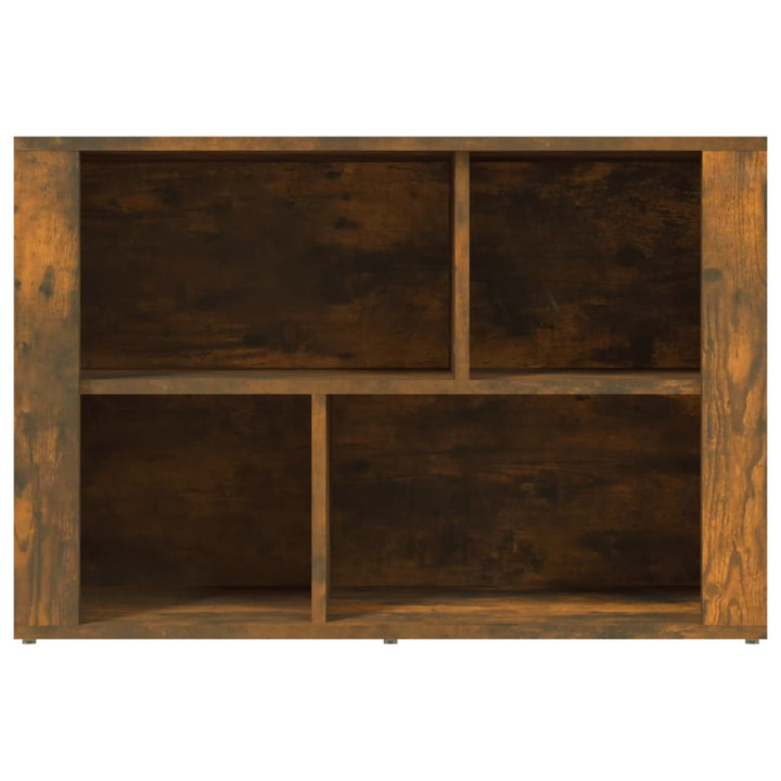 skænk 80x30x54 cm konstrueret træ røget egetræsfarve