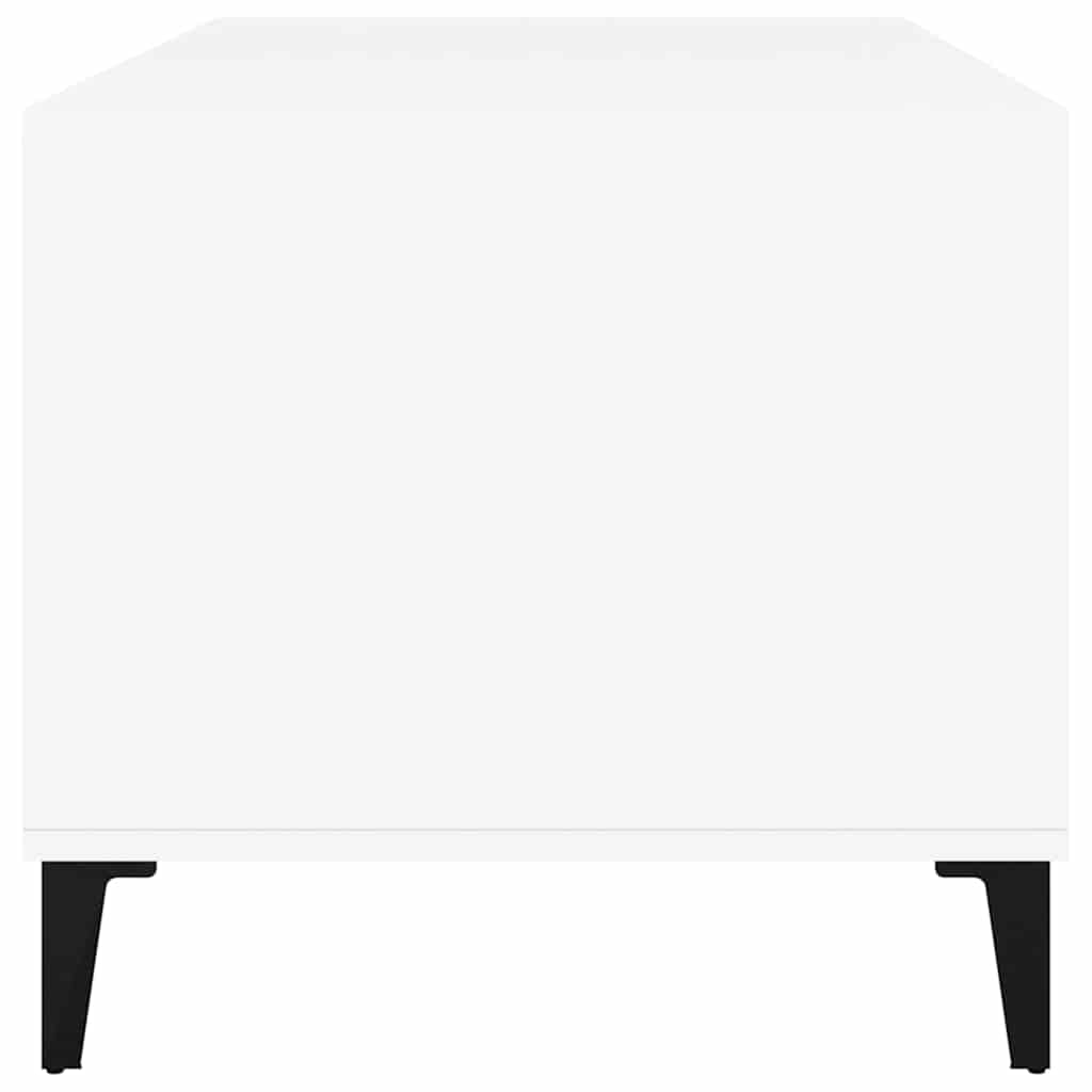 sofabord 90x49x45 cm konstrueret træ hvid