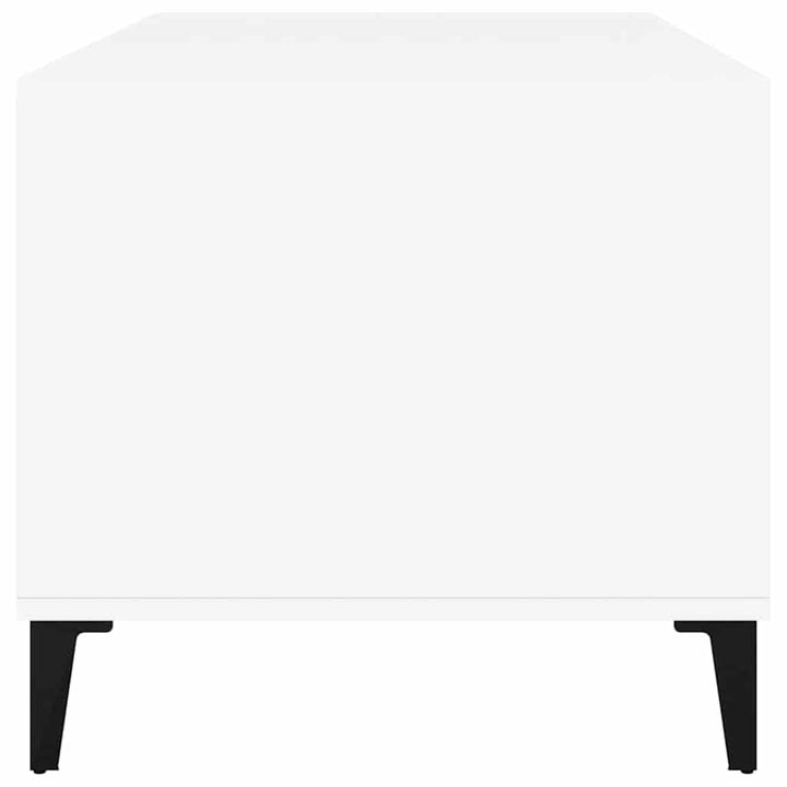 sofabord 90x49x45 cm konstrueret træ hvid