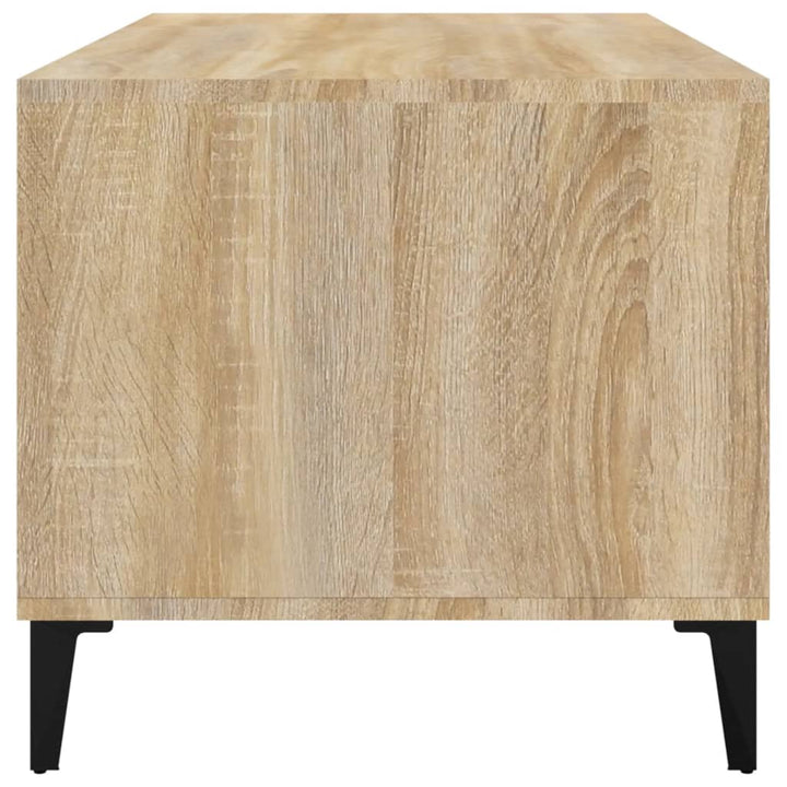sofabord 90x49x45 cm konstrueret træ sonoma-eg