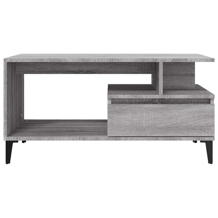 sofabord 90x49x45 cm konstrueret træ Grå sonoma-eg