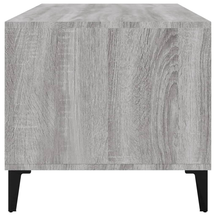 sofabord 90x49x45 cm konstrueret træ Grå sonoma-eg
