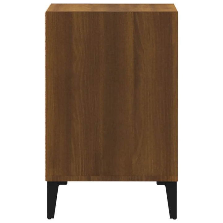 tv-bord 100x35x55 cm konstrueret træ brun egetræsfarve
