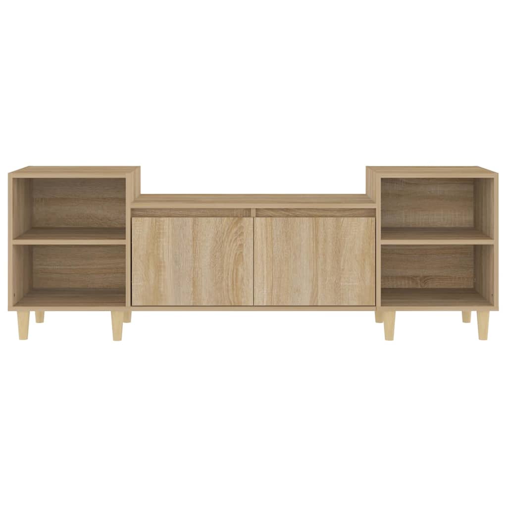 tv-bord 160x35x55 cm konstrueret træ sonoma-eg