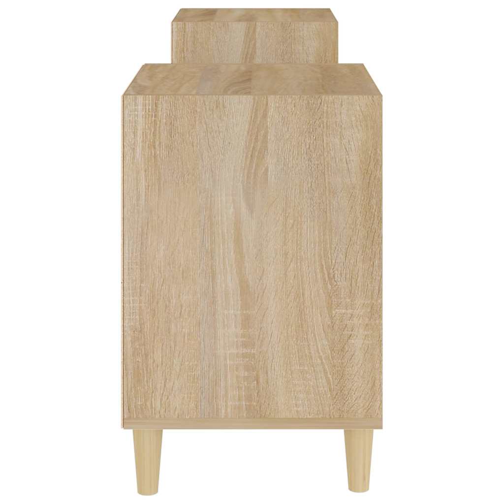 tv-bord 160x35x55 cm konstrueret træ sonoma-eg