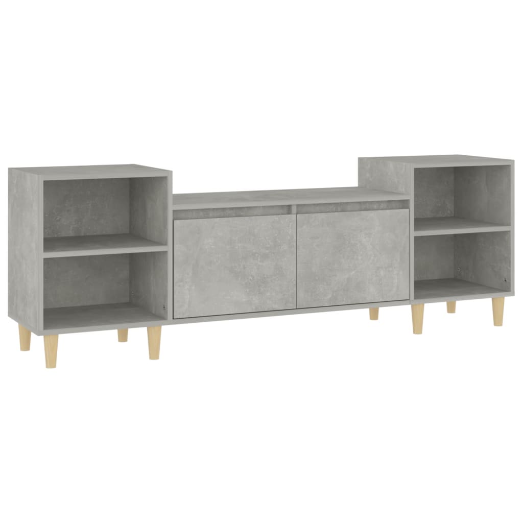 tv-bord 160x35x55 cm konstrueret træ betongrå