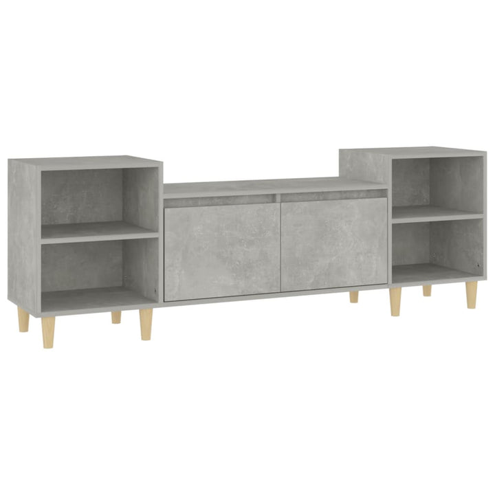 tv-bord 160x35x55 cm konstrueret træ betongrå