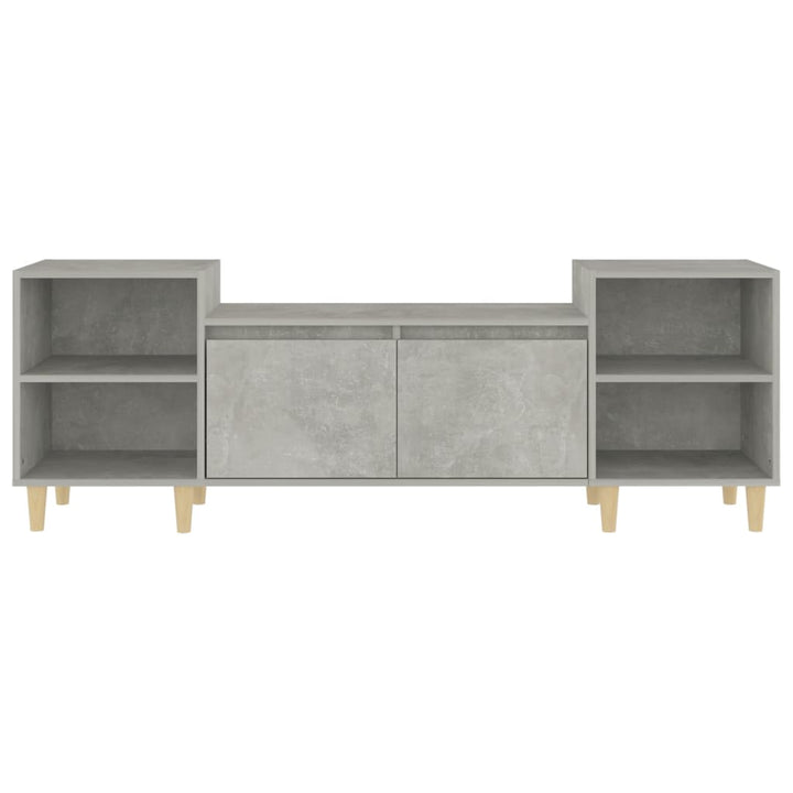 tv-bord 160x35x55 cm konstrueret træ betongrå