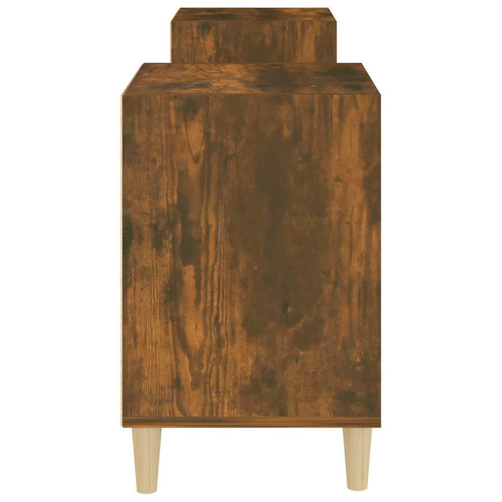 tv-bord 160x35x55 cm konstrueret træ røget egetræsfarve