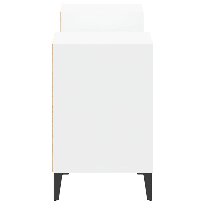 tv-bord 160x35x55 cm konstrueret træ hvid