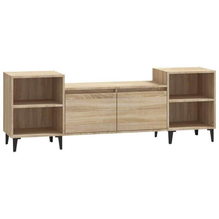 tv-bord 160x35x55 cm konstrueret træ sonoma-eg
