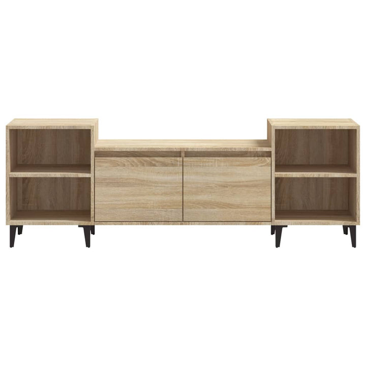 tv-bord 160x35x55 cm konstrueret træ sonoma-eg