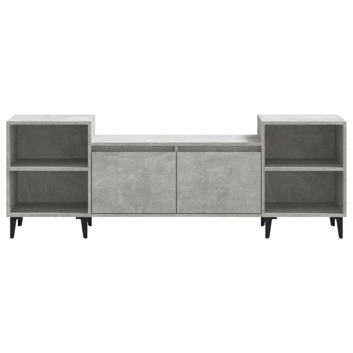 tv-bord 160x35x55 cm konstrueret træ betongrå