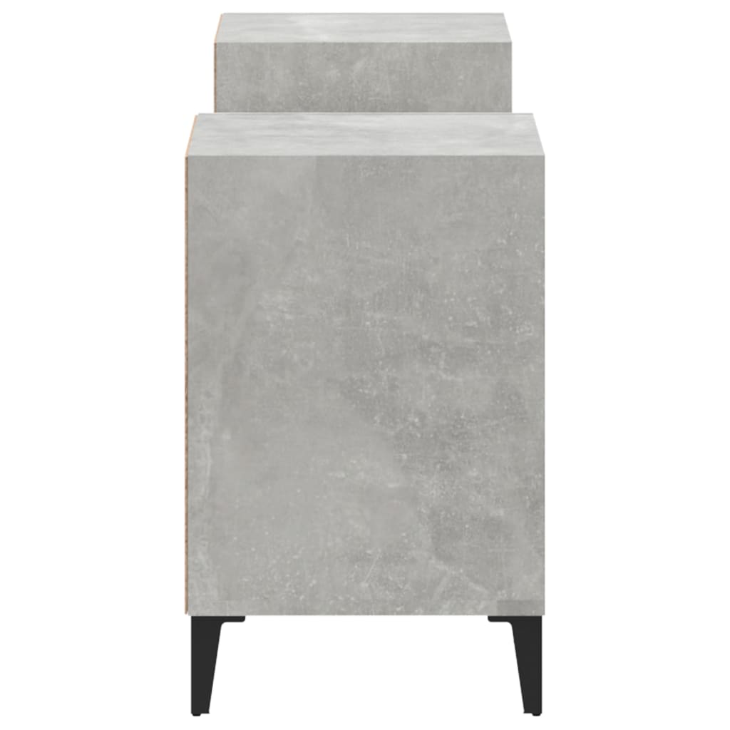 tv-bord 160x35x55 cm konstrueret træ betongrå