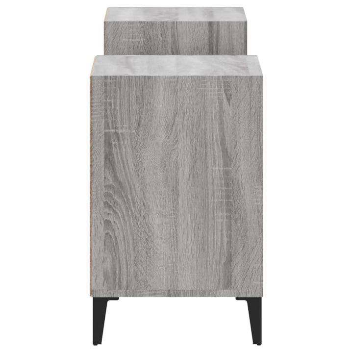 tv-bord 160x35x55 cm konstrueret træ grå sonoma-eg