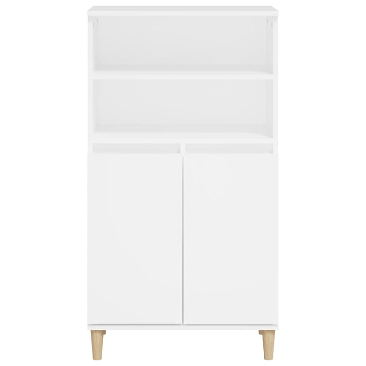 skab 60x36x110 cm konstrueret træ hvid