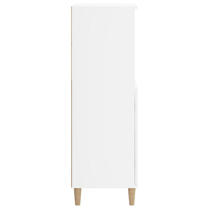 skab 60x36x110 cm konstrueret træ hvid