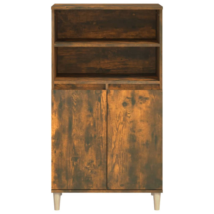 skab 60x36x110 cm konstrueret træ Røget egetræ