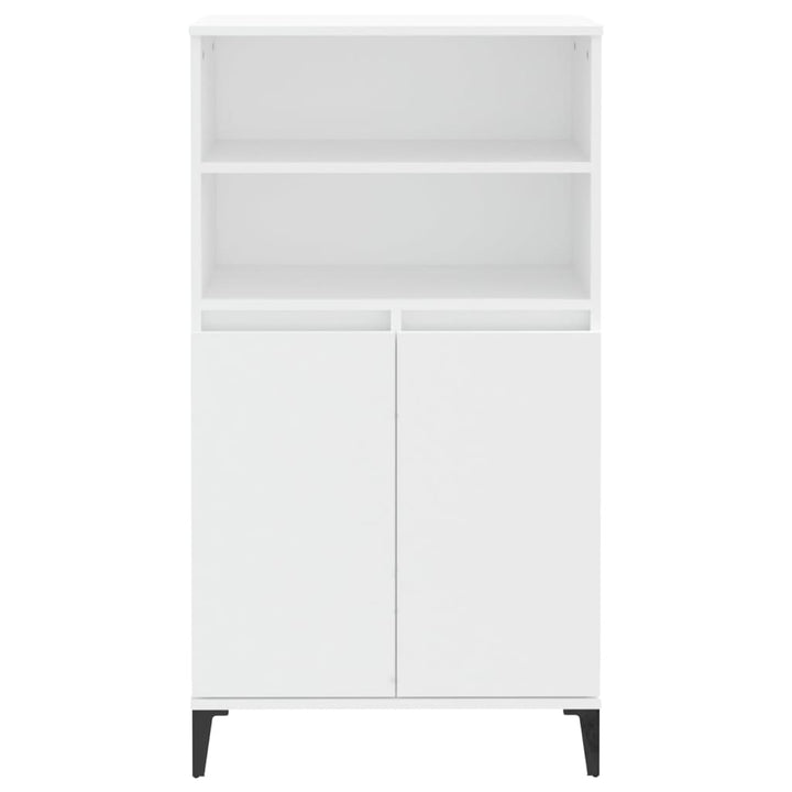skab 60x36x110 cm konstrueret træ hvid
