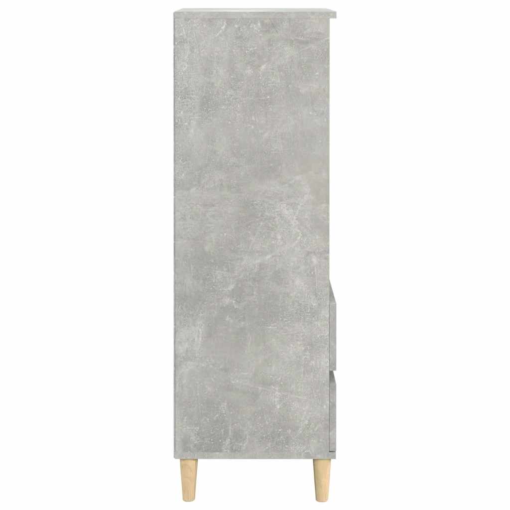 skab 40x36x110 cm konstrueret træ betongrå