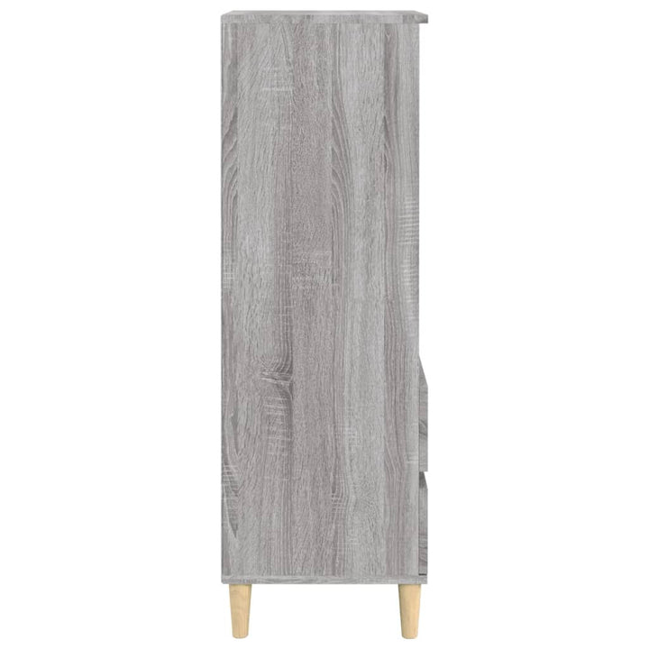 skab 40x36x110 cm konstrueret træ Grå sonoma-eg